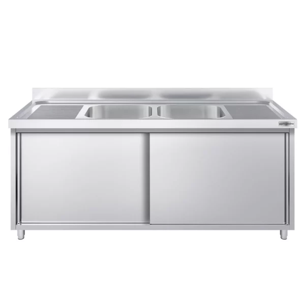 Drezová skrinka PREMIUM - 1800x600mm - s 2 umývadlami v strede - Image 4
