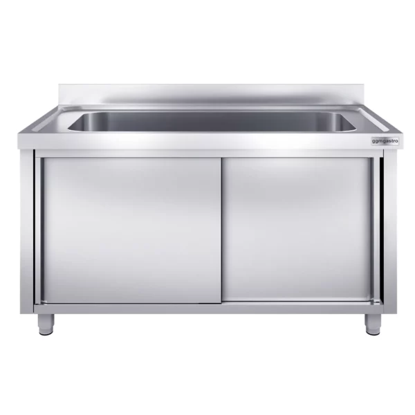 Skrinka na umývanie hrncov - 2000x700mm - s 2 umývadlami - Image 6