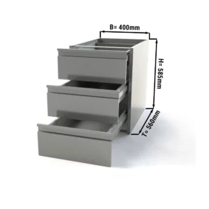Zásuvkový blok s 3 zásuvkami PREMIUM - modul spodnej konštrukcie 400x560mm