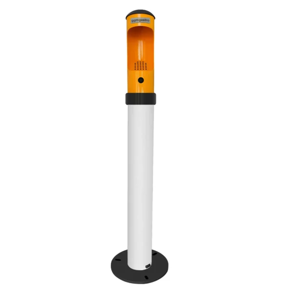 Stojanový popolník vyrobený z hliníka - biela/oranžová - Image 3