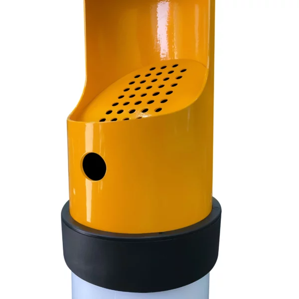 Stojanový popolník vyrobený z hliníka - biela/oranžová - Image 6