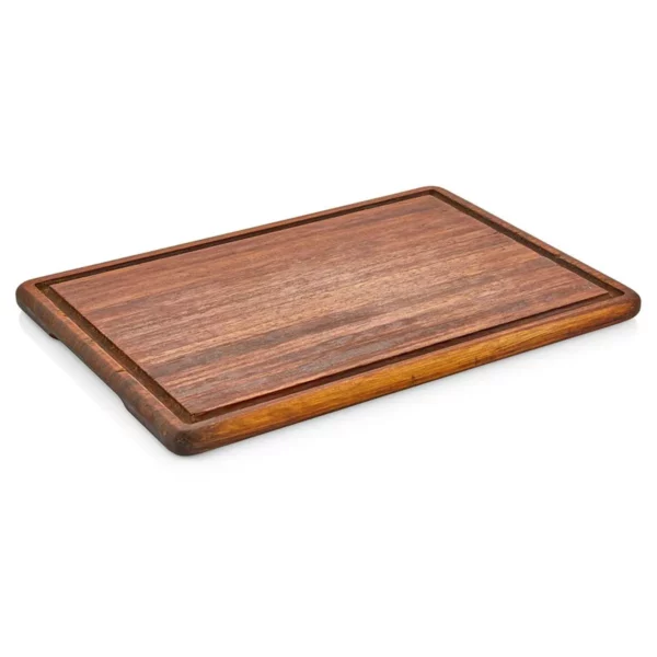 (6 kusov) Steakový tanier - drevo Iroko - 350x250mm - Image 3