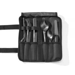 Sada na servírovanie Chef, 6 ks, čierna, HENDI, 255x25x(H)100mm