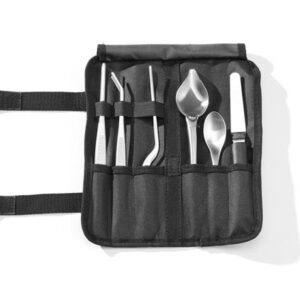 Sada na servírovanie Chef, 6 ks, saténovaná, HENDI, 255x25x(H)100mm