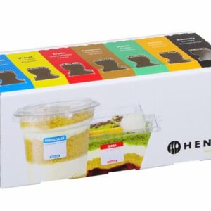 Sada opakovane použiteľných štítkov pre bezpečnosť potravín pre každý deň v týždni s dávkovačom, HENDI, 240x80x(H)100mm