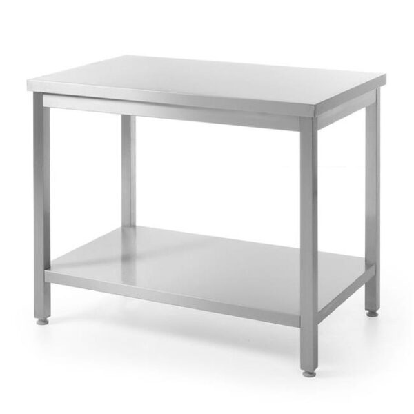 Samostatný stôl s policou – montovaný, hĺbka 600 mm, HENDI, Kitchen Line, 800x600x(H)850mm - Image 4