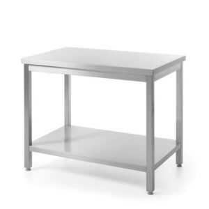 Samostatný stôl s policou – montovaný, hĺbka 600 mm, HENDI, Kitchen Line, 800x600x(H)850mm