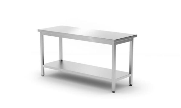 Samostatný stôl s policou – montovaný, hĺbka 600 mm, HENDI, Kitchen Line, 800x600x(H)850mm - Image 6