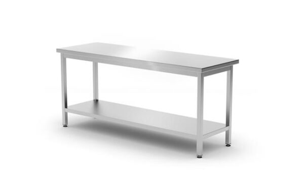 Samostatný stôl s policou – montovaný, hĺbka 600 mm, HENDI, Kitchen Line, 800x600x(H)850mm - Image 7