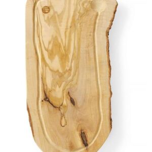 Servírovacia doštička z olivového dreva, s drážkou, HENDI, 400x250x(H)18mm