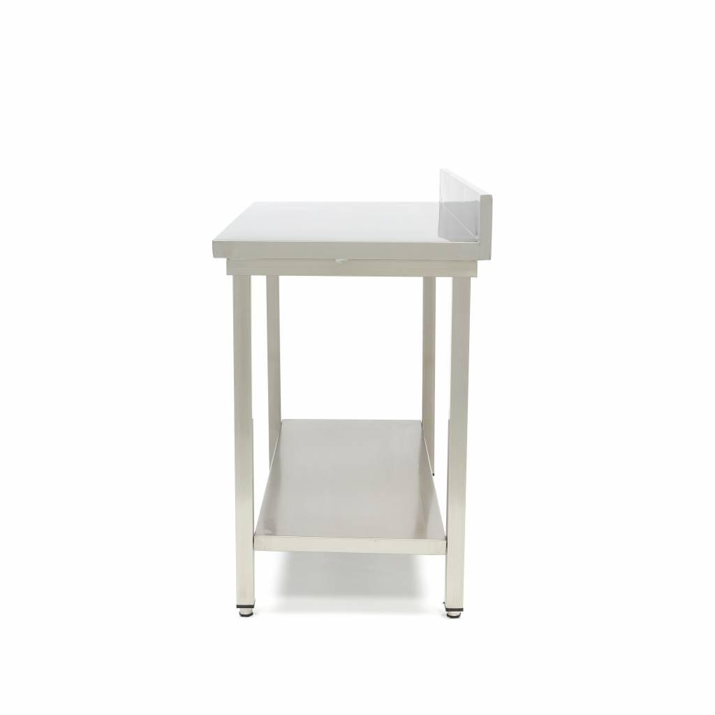 Nerezový stôl - 60 x 70 cm - nastaviteľná výška - s ochrannou stenou – Obrázok 4