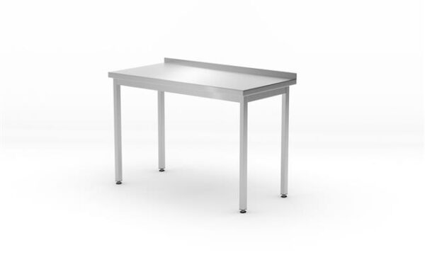Stenový stôl Budget Line, bez polici - zoskrutkovaný, hĺbka 600 mm, HENDI, Budget Line, 600x600x(H)850mm
