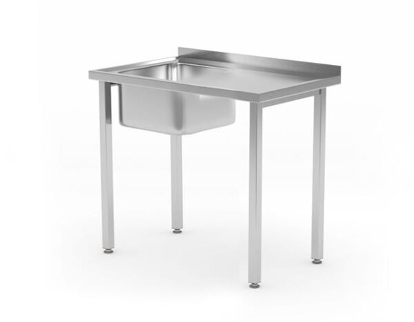 Umývací stôl s drezom vľavo - Budget Line - 1000x600x850 mm | Hendi 816790 - Image 2