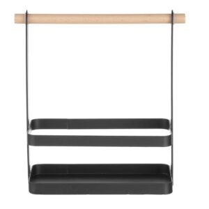 Stolový organizér čierny, HENDI, 230x100x(H)240mm