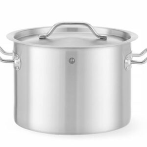 Stredný hrniec – s pokrievkou, HENDI, Budget Line, 9L, ø250x(H)180mm