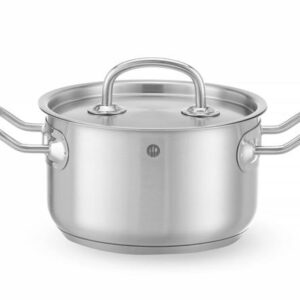 Stredný hrniec – s pokrievkou, HENDI, Kitchen Line, 1,9L, ø160x(H)95mm
