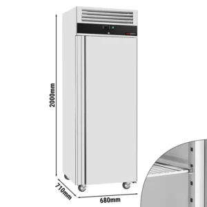 Mraznička ECO - 400 litrov - s 1 dverami - nerezové vnútorné dvere