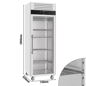 Mraznička ECO - GN 2/1 - 700 litrov - s 1 sklenenými dvierkami