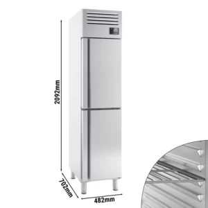 Mraznička PREMIUM PLUS - GN 1/1 - 325 litrov - s 2 nerezovými polovičnými dverami
