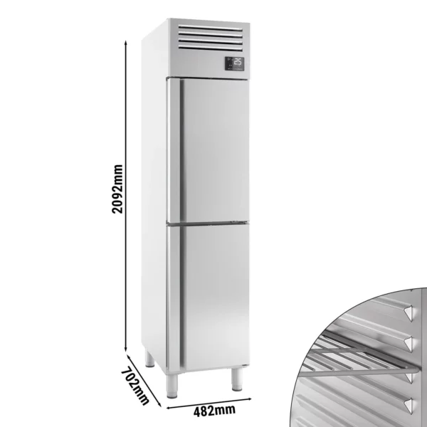 Mraznička PREMIUM PLUS - GN 1/1 - 325 litrov - s 2 nerezovými polovičnými dverami