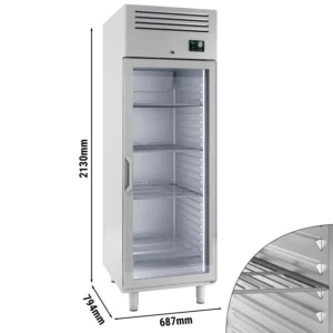 Mraznička PREMIUM PLUS - GN 2/1 - 560 litrov - s 1 sklenenými dvierkami