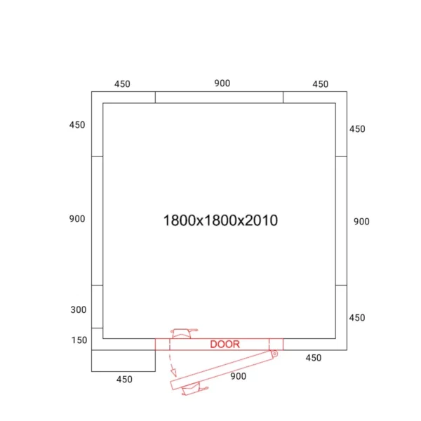 Mraziaci box - 1,8 x 1,8 m - výška: 2,01 m - 4,30 m3 - Image 14