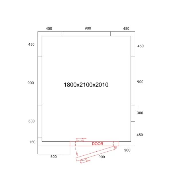 Mraziaci box - 1,8 x 2,1 m - výška: 2,01 m - 5,13 m3 - Image 3