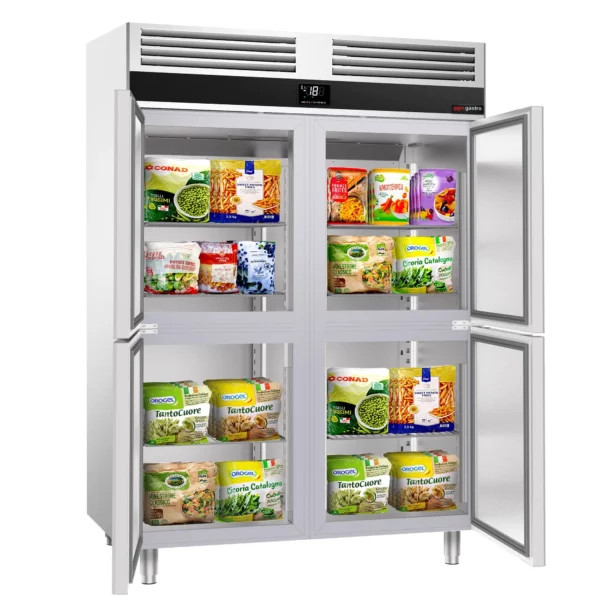 Mraznička PREMIUM - GN 2/1 - 1400 litrov - so 4 nerezovými polovičnými dverami - Image 5