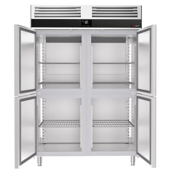 Mraznička PREMIUM - GN 2/1 - 1400 litrov - so 4 nerezovými polovičnými dverami - Image 6