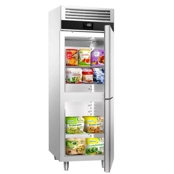 Mraznička PREMIUM - GN 2/1 - 700 litrov - s 2 nerezovými polovičnými dverami - Image 6