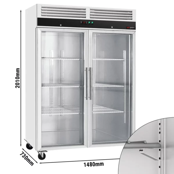 Mraznička ECO - 1200 litrov - s 2 sklenenými dverami