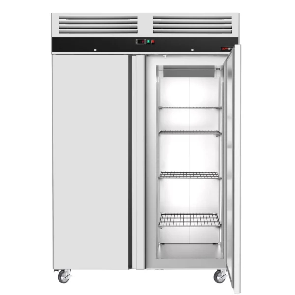 Mraznička ECO - GN 2/1 - 1400 litrov - s 2 dverami - nerezové vnútorné dvere - Image 8