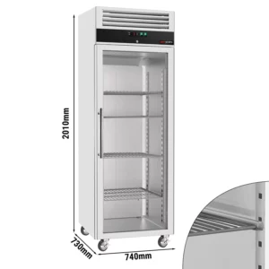 Mraznička ECO - 600 litrov - s 1 sklenenými dvierkami