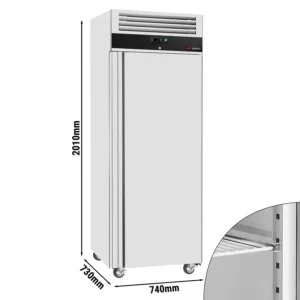 Mraznička ECO - 600 litrov - s 1 dverami - nerezové vnútorné dvere