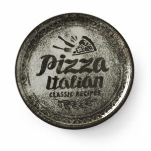 Tanier Recipe Collection Black na pizzu, HENDI, Čierna, ø330mm