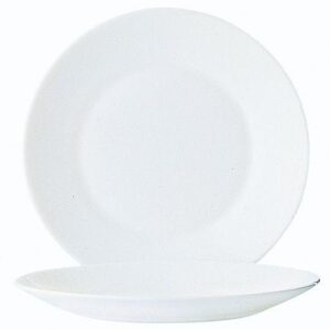 Tanier plytký Restaurant, Arcoroc, Biela, 6 ks, ø155x(H)18mm