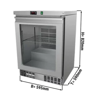 Podpultová mraznička PREMIUM - 110 litrov - s 1 sklenenými dvierkami
