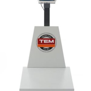Váha s platformou LCD so stojanom a legalizáciou, rad EKO+, 300 kg, TEM, 500x700x(H)940mm