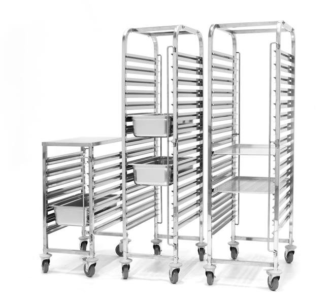 Vozík na prepravu nádob – 7x GN 1/1, HENDI, 445x615x(H)945mm – Obrázok 2