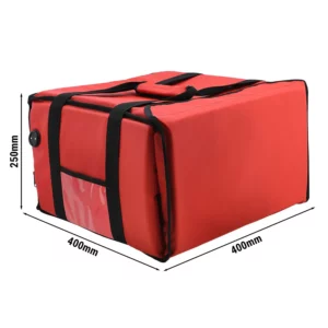 WarmBag/Pizzabag PRO - Vyhrievaná taška na doručenie - na 4 krabice na pizzu 35x35cm - červená