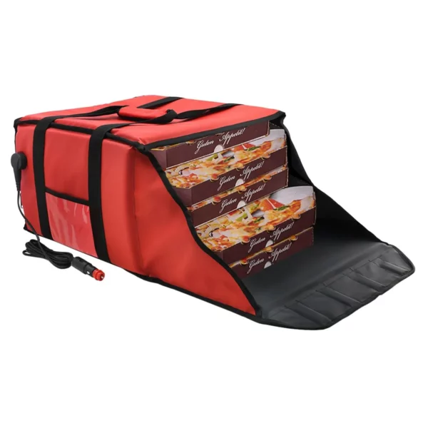 WarmBag/Pizzabag PRO - Vyhrievaná taška na doručenie - na 4 krabice na pizzu 35x35cm - červená - Image 7