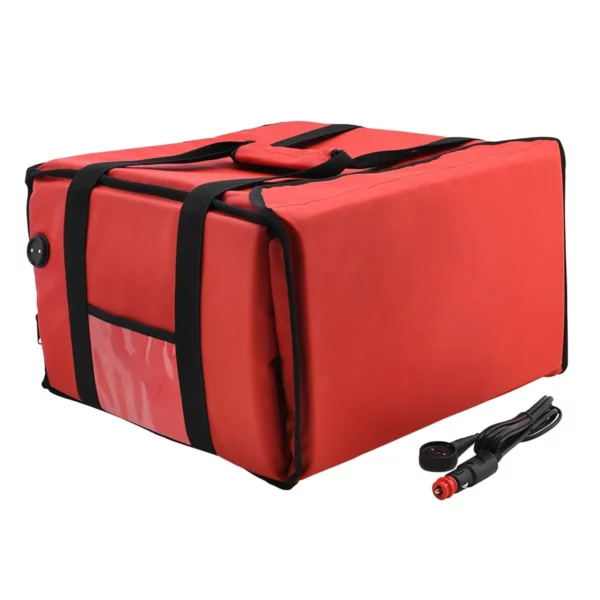 WarmBag/Pizzabag PRO - Vyhrievaná taška na doručenie - na 6 krabičiek na pizzu s rozmermi 40x40cm - červená - Image 9