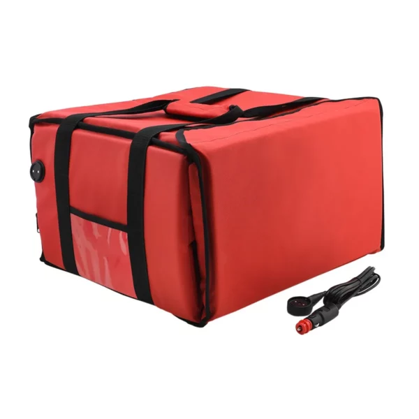 WarmBag/Pizzabag PRO - Vyhrievaná taška na doručenie - na 6 krabíc na pizzu s rozmermi 45x45cm - červená - Image 9