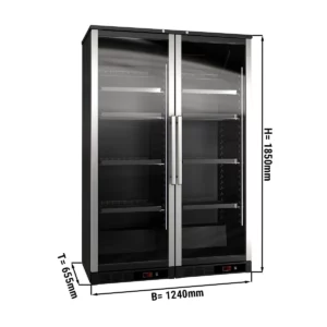Chladnička na víno - 2 klimatické zóny - 800 litrov - max.144 fliaš
