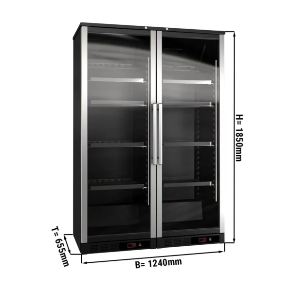 Chladnička na víno - 2 klimatické zóny - 800 litrov - max.144 fliaš