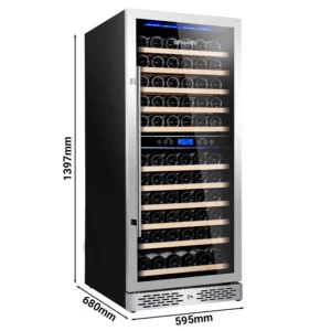 Chladnička na víno - 2 klimatické zóny - 350 litrov - max.116 fliaš