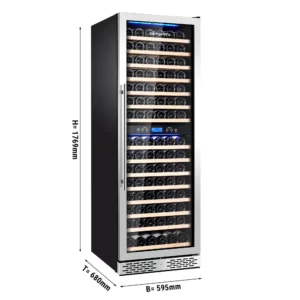 Chladnička na víno - 2 klimatické zóny - 450 litrov - max.160 fliaš