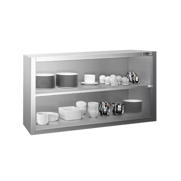 Nerezová nástenná skrinka PREMIUM - 1000x400mm - bez posuvných dverí - výška 650mm - Image 5