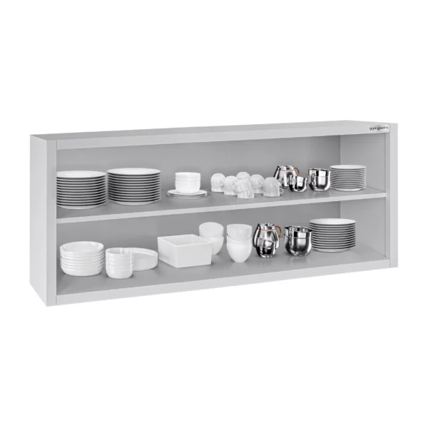 Nerezová nástenná skrinka ECO - 1600x400mm - bez posuvných dverí - výška 650mm - Image 5