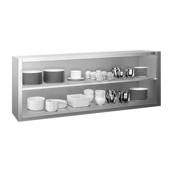 Nerezová nástenná skrinka PREMIUM - 1800x400mm - bez posuvných dverí - výška 650mm - Image 5